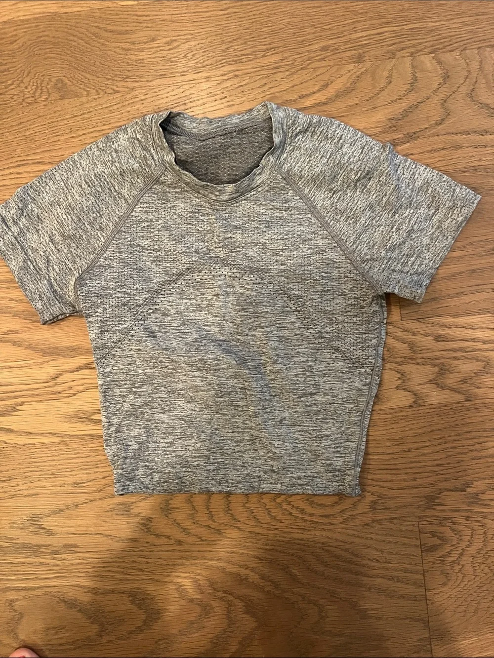 lululemon athletica Heather Gray Short Sleeve Active Tee